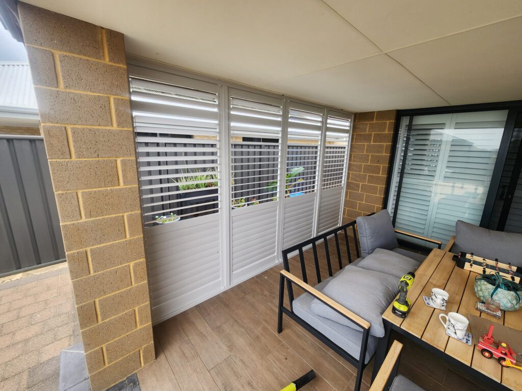 after installation of aluminum exterior shutter in Mandurah