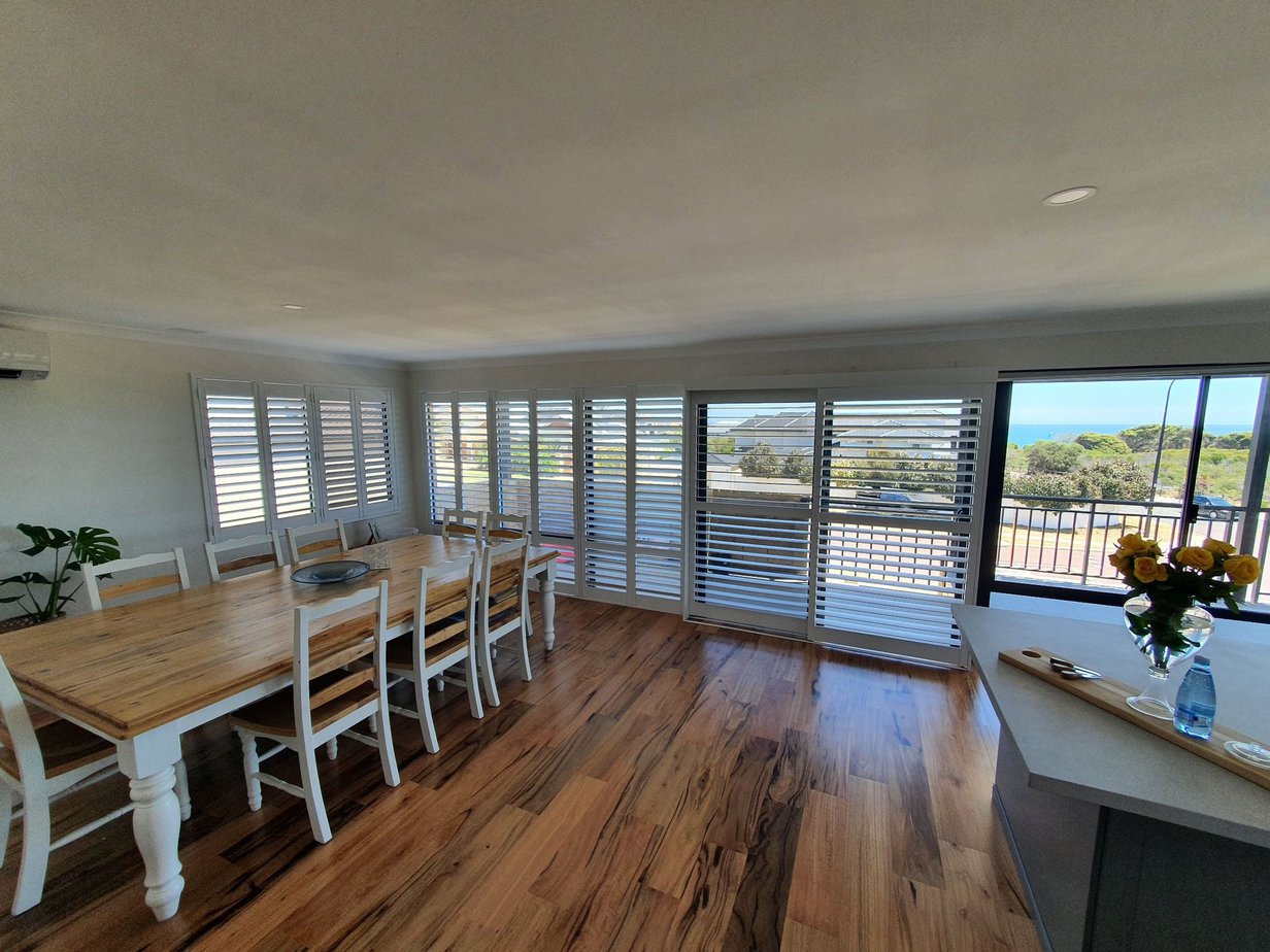 beautiful home installed with uPVC Shutters in City Beach, WA, Australia