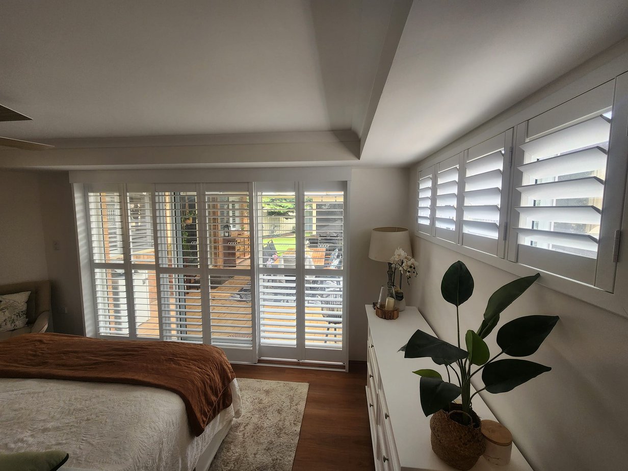 wooden shutters installed in Clarkson, Western Australia.